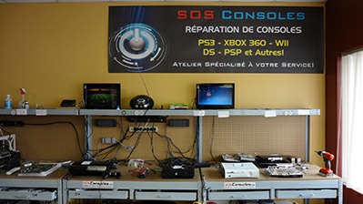 SOS Consoles, Atelier de Réparation